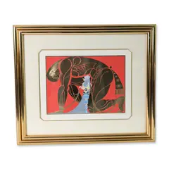 Untitled by Erté, serigraph with foil stamping on paper, sold Sep 2026