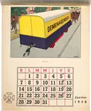 CALENDRIER SCOUT 1940 by Calendrier Scout, Première page montée à l’arrière, page décolorée. Intérieur avec quelques déchirures et pliures mais propre. Papier glac, offered Nov 2023