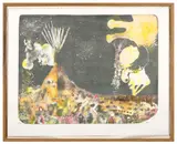 Sens dessus-dessous by Alice Gauthier, 2017, Lithographie en couleurs, sold Sep 2023
