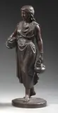 Indienne aux coquillages by Charles Cumberworth, Bronze à patine brun rouge nuancé, sold Dec 2023
