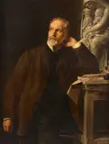 Portrait du sculpteur Eugène Guillaume by Paul-Jacques-Aimé Baudry, Huile sur toile (Toile d'origine),, sold Feb 2022