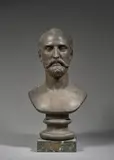Portrait d'Hector Lefuel (1810-1880) by Francisque Joseph Duret, Bronze à patine brun clair, sold Feb 2022