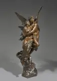 L'enlèvement de Psyché by William-Adolphe Bouguereau, Bronze à patine brun clair, sold Feb 2022