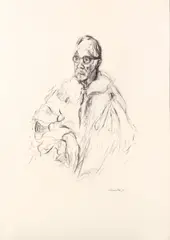 Untitled by Maggi Hambling, charcoal, offered Dec 2018
