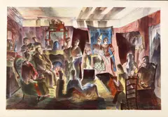 Untitled by Barnett Freedman, lithograph, offered Dec 2018