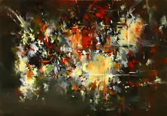 Blow Out Preventor 2 by Mr Jago, mixed media on paper, offered Dec 2018
