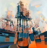 Altar by Robert Proch, acrylic on canvas, offered Dec 2018