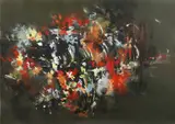 Blow Out Preventor 3 by Mr Jago, mixed media on paper, offered Dec 2018