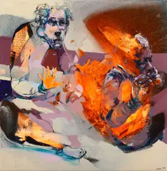 Could You? by Robert Proch, acrylic and ink, offered Dec 2018