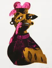 Untitled 2 by Judith Supine, screenprint, offered Dec 2018