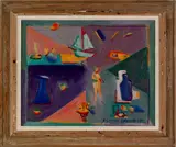 Untitled by DeHirsch Margules, oil on board, sold Jun 2012