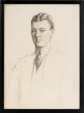 portraits of a lady and gentleman by Mary B. Hazelton, chalk, sold Jun 2012