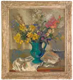 still life by Aimee E. Ortlip, oil on canvas, sold Apr 2012