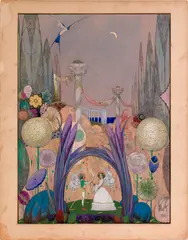 illustration for Thumbelina by Harry Clarke, mixed media, sold Apr 2012