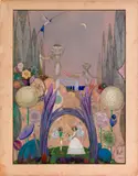 illustration for Thumbelina by Harry Clarke, mixed media, sold Apr 2012