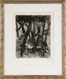 titled Wolves and Lambs by Marc Chagall, etching, sold Apr 2012