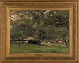 landscape by César de Cock, oil on canvas, sold Apr 2012