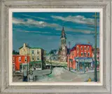View of Manayunk by Walter Emerson Baum, oil on masonite, sold Apr 2012