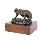 of a kicking horse by Edmund Blampied, bronze, sold Apr 2012
