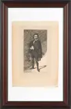 on laid paper titled L'Acteur Tragique by Edouard Manet, etching, sold Apr 2012