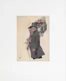 illustration of a father and son by Howard Pyle, oil on board, sold Apr 2012