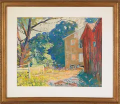 landscape by Walter van den Hengel, pastel, sold Feb 2012
