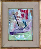 still life by Marc Schoettle, oil on board, sold Feb 2012