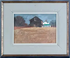 farmscenes by Marc Schoettle, oil on canvas, sold Feb 2012