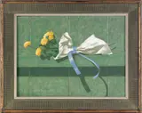 still life by Marc Schoettle, oil on canvas, sold Feb 2012