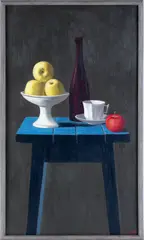 still life by Marc Schoettle, oil on canvas, sold Feb 2012
