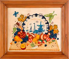 theorem by William Rank, oil on velvet, sold Feb 2012