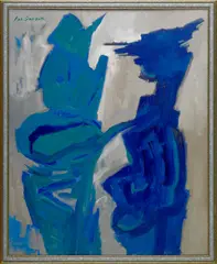 abstract by John MacGregor, Oil on canvas, sold Feb 2012
