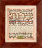 fraktur for Peter Umbehauer by Heinrich Engelhard, 1830, watercolor and ink on paper, sold Jan 2012