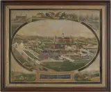 on zinc Views of the buildings and surroundings of the Berks County Almshouse by John Rasmussen, oil, sold Jan 2012