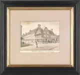 Philadelphia scenes by David J. Kennedy, pencil and watercolor, sold Jan 2012
