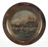 on brass plate of cotton pickers by William Aiken Walker, oil, sold Jan 2012