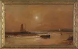 coastal scene by Alexander C. Stuart, oil on board, sold Jan 2012