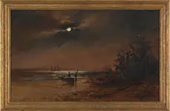 coastal scene by Alexander C. Stuart, oil on board, offered Jan 2012