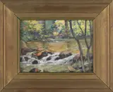 Chester County by Albert Van Ness Greene, oil on board, sold Jan 2012