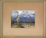California landscape by Carl Sammons, oil on board, sold Jan 2012