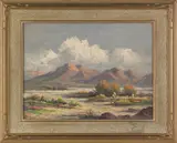 western landscape by John Anthony Conner, oil on board, sold Jan 2012