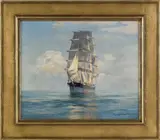 ship portrait by Charles Robert Patterson, oil on canvas, sold Jan 2012