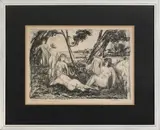 signed lithograph by Walter Emerson Baum, pencil, sold Jan 2012