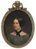 portrait of a young woman by Henry Augustus Loop, oil on canvas, sold Jan 2012
