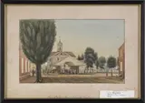 view of Market and Court House by William Britton, watercolor on paper, sold Jan 2012