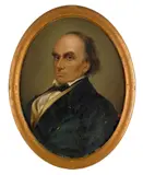 portrait of Daniel Webster by Daniel G. Lamont, oil on tin, sold Jan 2012