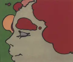 Being Content by Peter Max, 1973, lithograph, sold May 2025