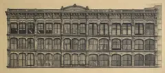620 6th Ave by Richard Haas, 1972, etching, sold May 2025