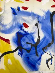 Untitled Composition by Hans Hofmann, 1956, watercolor, sold Jun 2025