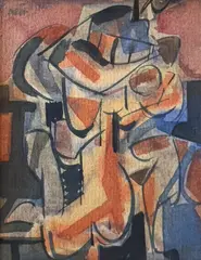 Untitled by Carl Holty, watercolor on paper, sold Jun 2025
